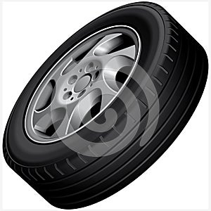 Alloy wheel illustration