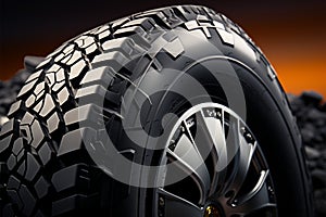 Alloy wheel and off road tire combination for rugged terrain adventures