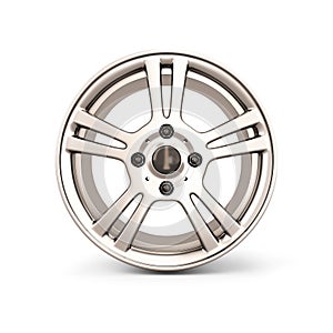 Alloy Wheel Rim front view on a white