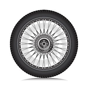 Alloy wheel with tire