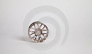 Alloy wheels from a car without a tire photo