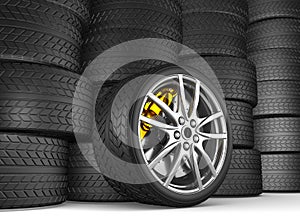 Alloy wheels for sports car