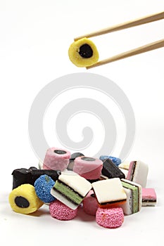 Allsorts liquorice in a chinese way