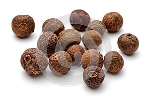 Allspice berries isolated on white background