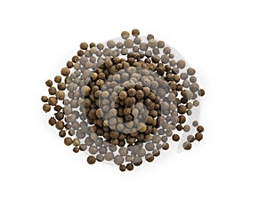 Allspice spice stack on white