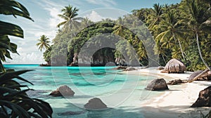 The allure of a tropical paradise - An AI generated Digital Art