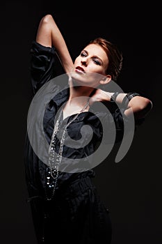 Alluring female model posing