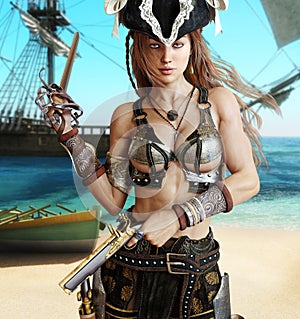 Seductor pirata una mujer 