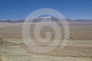 Alluvial plain in front of Mountain altun tagh