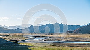 Alluvial plain in Mountain altun tagh