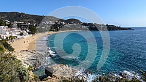 Almadrava beach, Roses in costa Brava, Spain