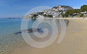 Almadrava beach, Roses in costa Brava, Spain