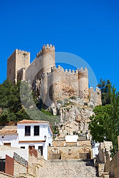 Almansa castle in Albacete of Spain