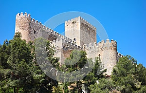 Almansa castle in Albacete of Spain
