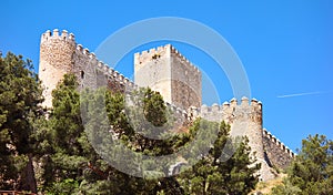 Almansa castle in Albacete of Spain