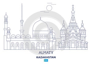 Almaty City Skyline, Kazakhstan