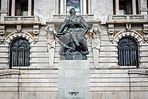 Almeida Garrett statue