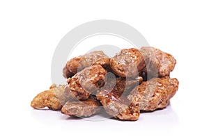 Almendras garrapinadas, spanish candied almonds photo