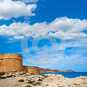 Almeria Cabo de Gata fortress Los Escullos beach