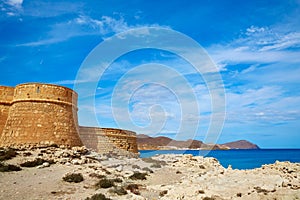 Almeria Cabo de Gata fortress Los Escullos beach