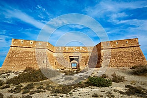 Almeria Cabo de Gata fortress Los Escullos beach