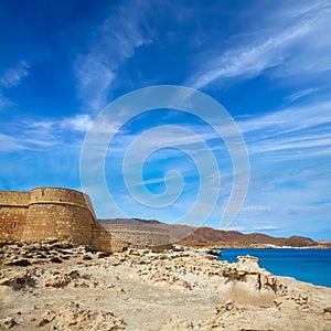 Almeria Cabo de Gata fortress Los Escullos beach