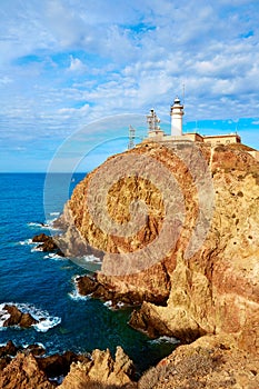 Almeria Cabo de Gata lighthouse in Spain
