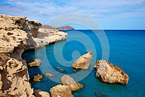 Almeria in Cabo de Gata Los Escullos beach Spain