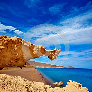 Almeria Cabo de Gata Playa del Arco arch beach