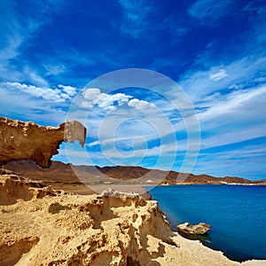 Almeria Cabo de Gata Playa del Arco arch beach