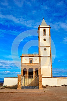 Almeria Cabo de Gata Salinas church in Spain