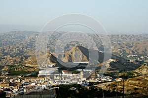 Almeria desert panorama.