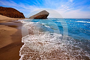 Almeria Playa del Monsul beach at Cabo de Gata