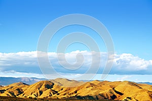 Almeria Tabernas desert mountains in Spain photo