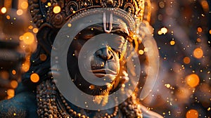almighty god Hanuman sculpture photo