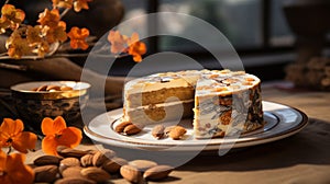 Almond Almond Cake: How To Make And Serve With Nature-inspired Motifs