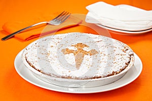Almond cake from santiago of compostela photo