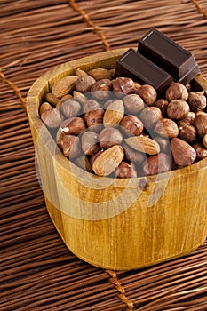 Almond with chocolate