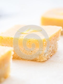 Almond flour creamy lemon squares gluten-free
