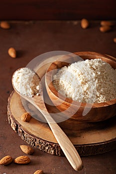 Almond flour. healthy ingredient for keto paleo gluten-free diet