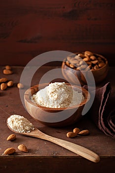 Almond flour. healthy ingredient for keto paleo gluten-free diet