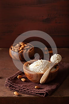 Almond flour. healthy ingredient for keto paleo gluten-free diet