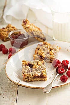 Almond and jam bars