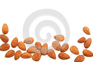 Almond kernels background