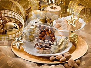 Almond nougat brittle