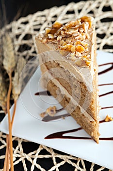 Almond Toffee Cake