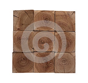 Almond wood blocks background