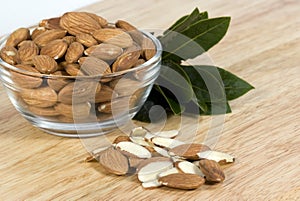 Almonds in Bowl