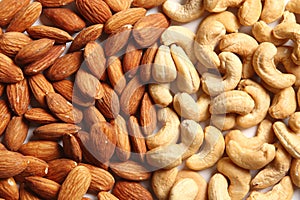 Almonds and cashew Nuts