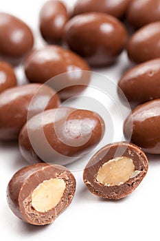 Almonds in chocolate